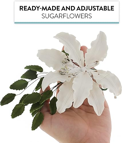 Miniatura 3 de Global Sugar Art Shrine Lily Sugar Cake Flowers - Espray para tartas de azúcar, color blanco, 1 unidad por el chef Alan Tetreault
