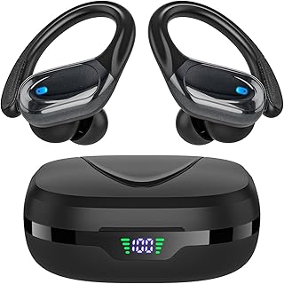 Wireless Earbuds Bluetooth Headphones 80hrs Playback Ear Buds Power Display with Noise Canceling Mic Headsets for Sports/W Price In India