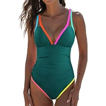 popvil Womens One Piece Swimsuit 2026 Tummy Control Bathing Suit