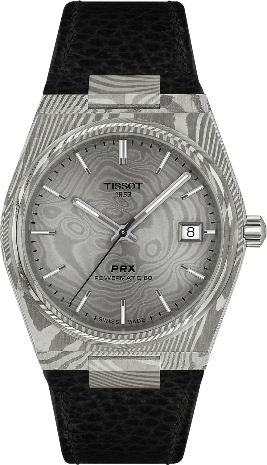 Amazon.co.jp: [ティソ] 腕時計 TISSOT PRX ダマスカス スティール