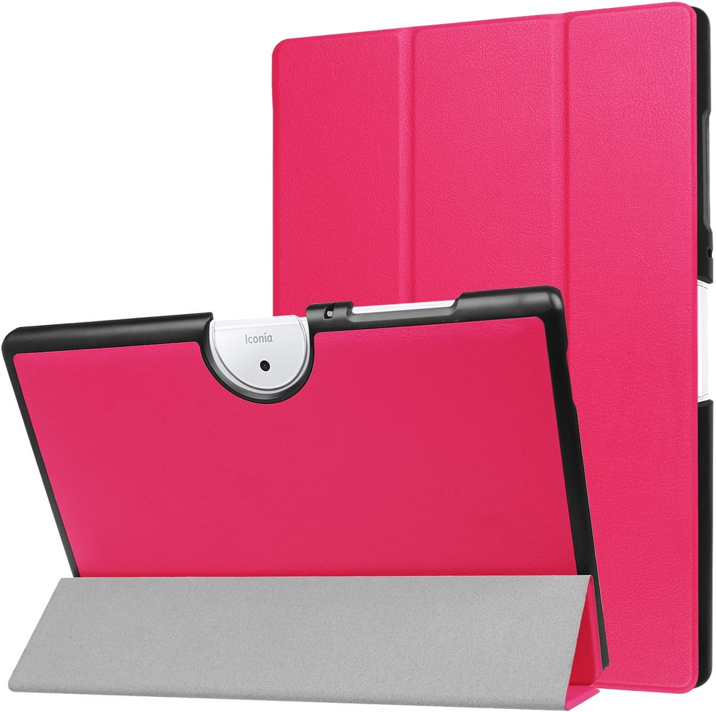 Compatible with Case for ACER Iconia One 10 B3-A40 Tablet, Ultra Slim Lightweight TPU Leather case Magnetic Cover Case with Stand Tablet case Shockproof Rugged Armoured Case (Black)