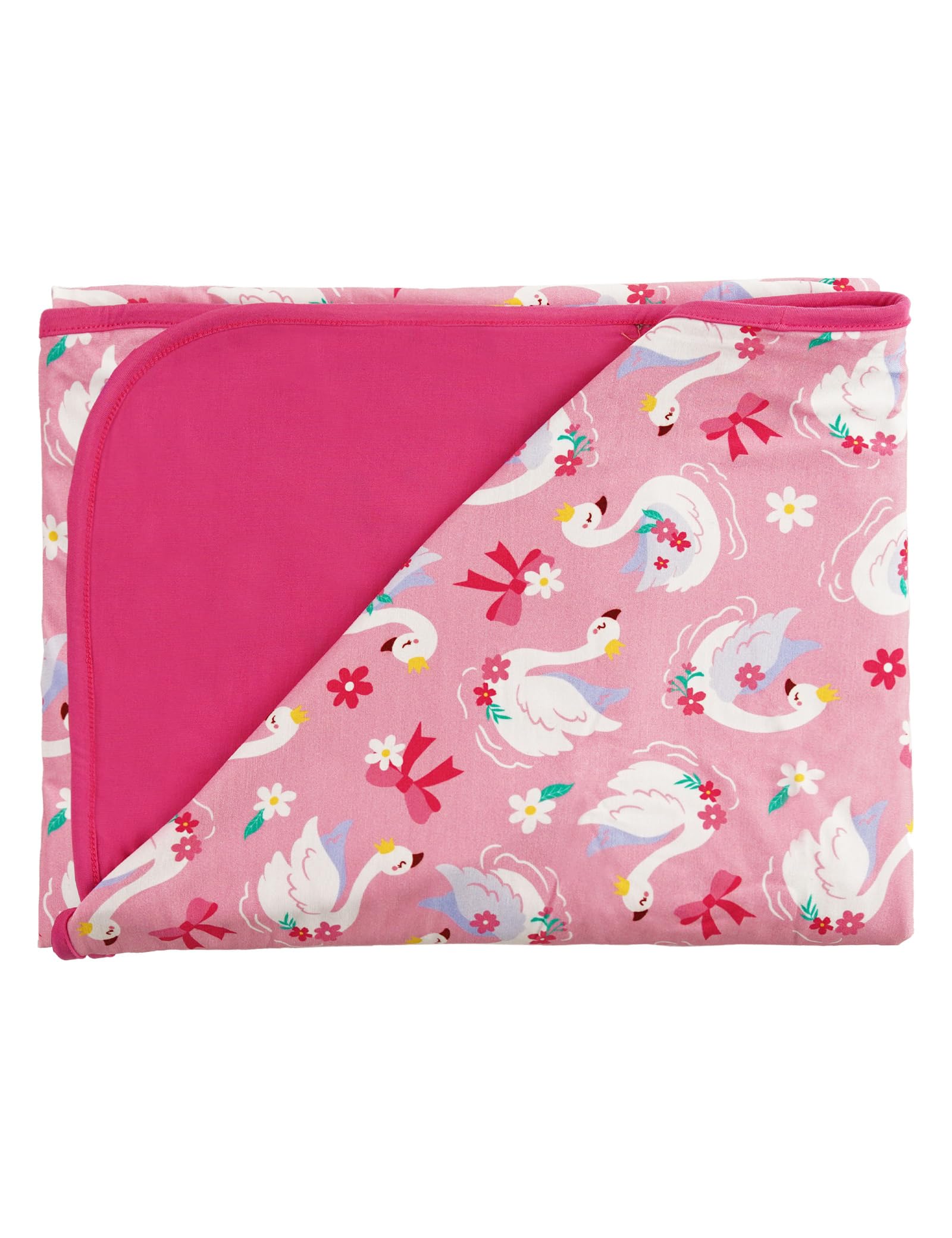 Baby Blanket, Soft Stretchy Quilt for Newborn Baby and Toddler, Nursery Blanket for Boys and Girls, Viscose Derived from Bamboo, 47''x 47'', Swan Song, One Size