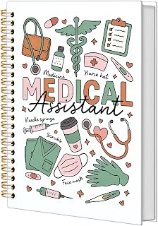 KRHFG Medical Assistant Spiral Notebook, MA Appreciate Gifts Journal,Hospital Healthcare Journals for MA Writing, Nursing Notebooks for Note Taking, 5.5x8.3 Inch