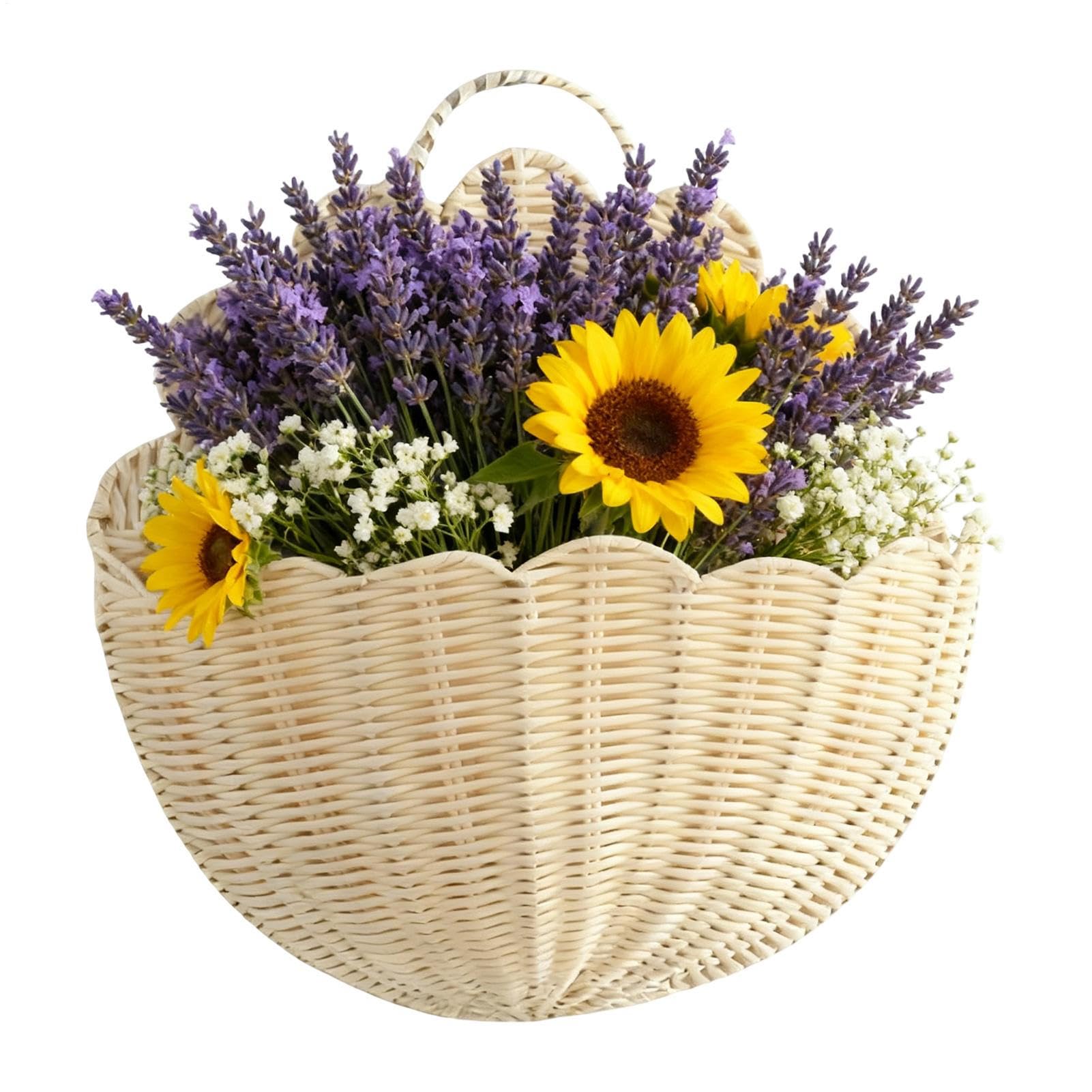Cesta trenzada de pared: evite encimeras llenas guardando frutas en salón y cocina