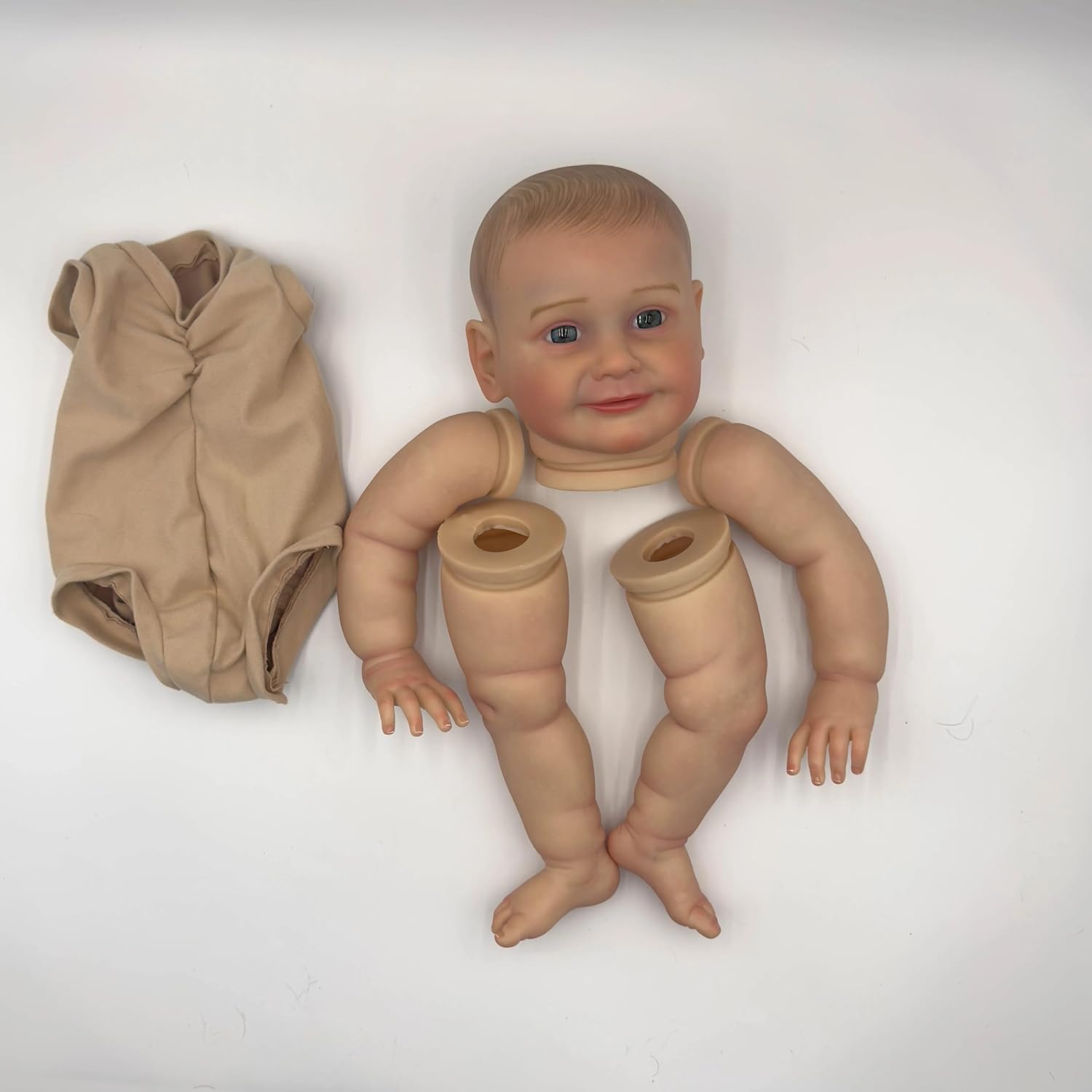 New 22inch Lifelike Reborn Doll Kit Zoe Baby Already Painted Unfinished Doll Parts DIY Toys