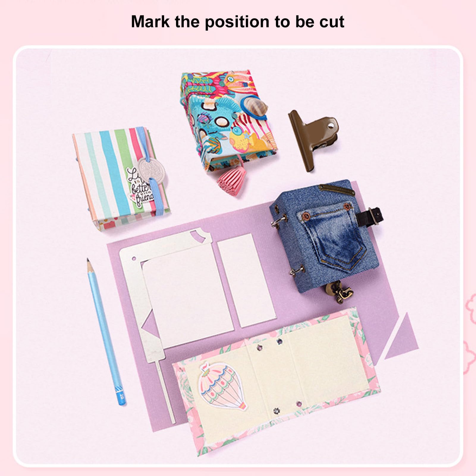 Guide De Reliure Pour Couverture De Livres - Règle En Métal De Précision - Pour Création D'albums, Carnets, Scrapbooking