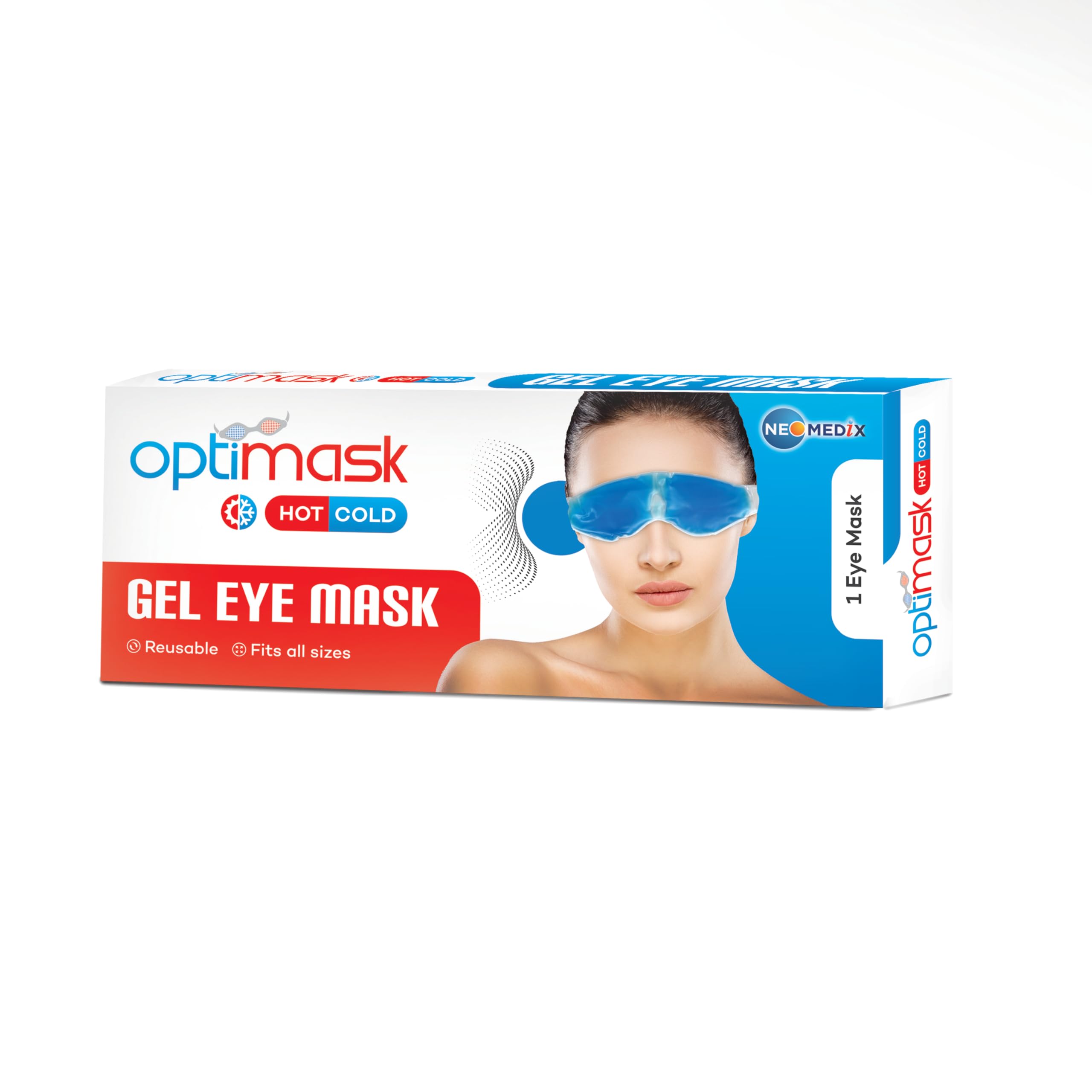 neomedix Optimask Hot/Cold Gel Eye Mask - Reusable Warm & Cold Compress for Eye Therapy-picture-28