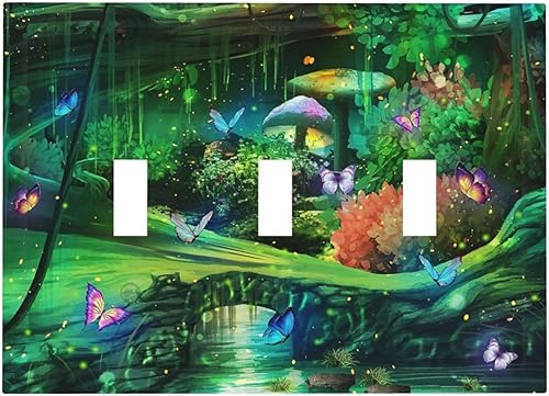 Miniatura 128 de Arte abstracto de mármol de acuarela de 1 cuadrilla, cubierta decorativa de pared de palanca única, placa de interruptor eléctrico para sala de Arte