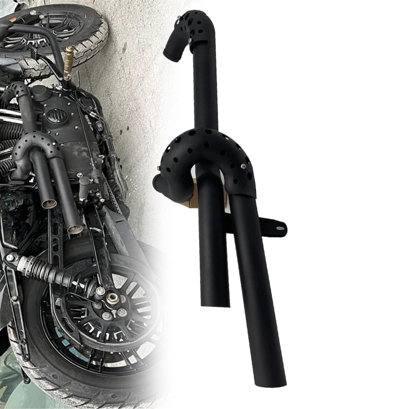 Scarico Dritto Silenziatore Moto 2in Duals Sistema Completo Doppio Per Tubi Di Per Harley 883