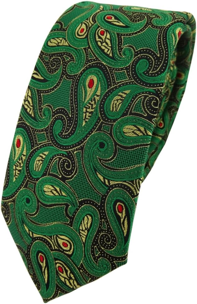 We Love Ties - Stropdas Paisley Love - geweven zuiver zijde - lime