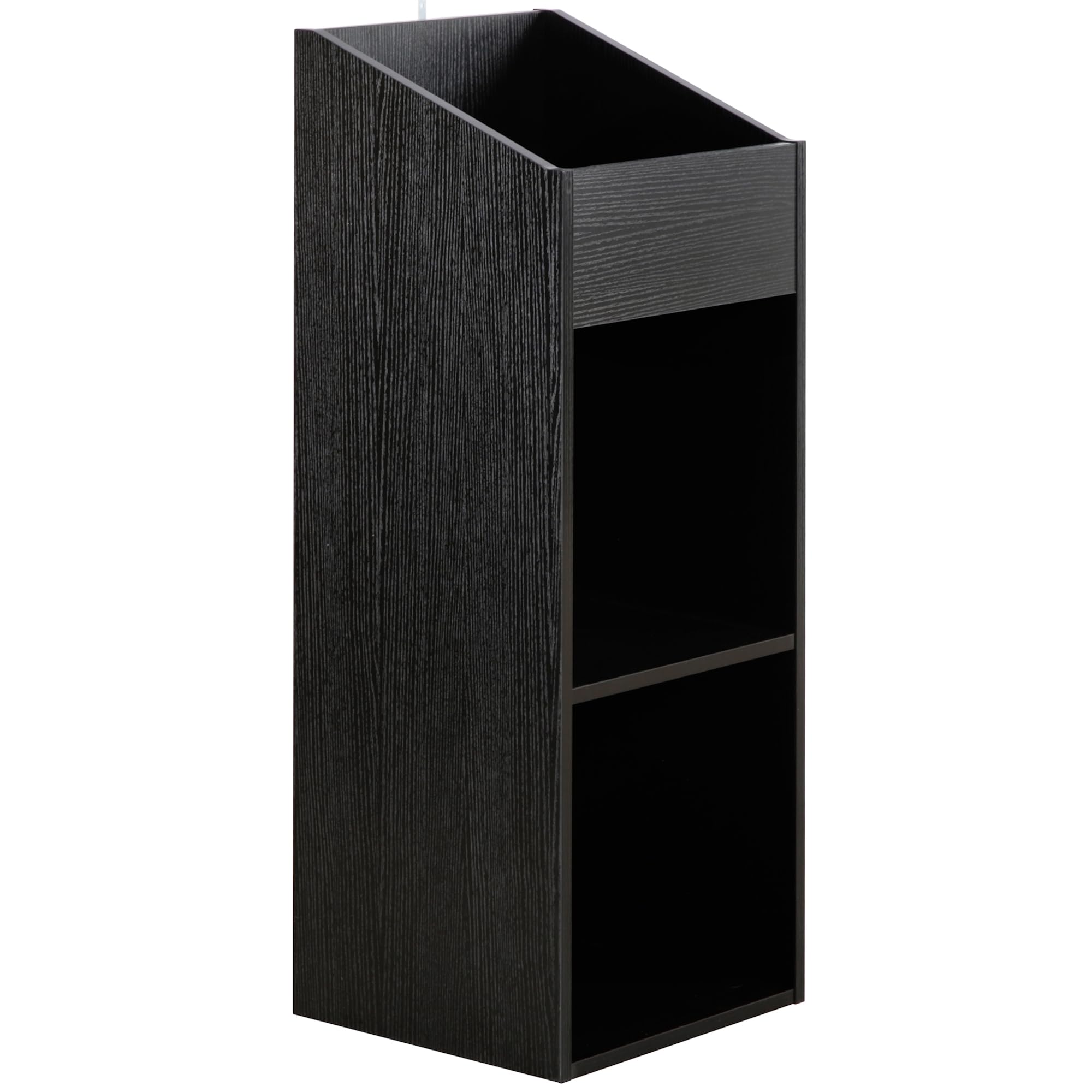 Charles Jacobs 2 Tier Modern Vinyl Record LP Storage Unit - Black