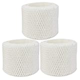Extolife 3 Pack WF2 Humidifier Filters for Vicks Humidifier V3100 V3500 V3600 V3700 V3800 V3850 V3900, for Kaz 3020, for Honeywell HCM-350 HCM-630 HCM-300T, for Sunbeam 1118 1119, ECM-250i, ECM-500