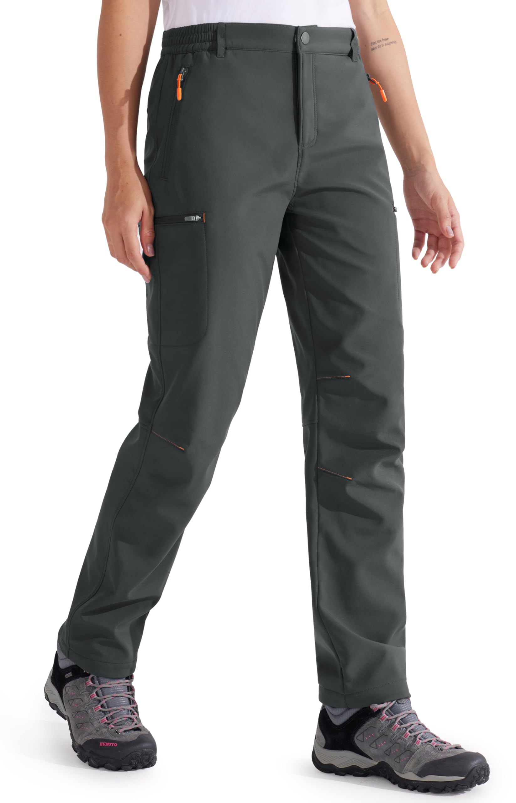 Libin Pantalon de randonnée pour femme - Imperméable - Doublure