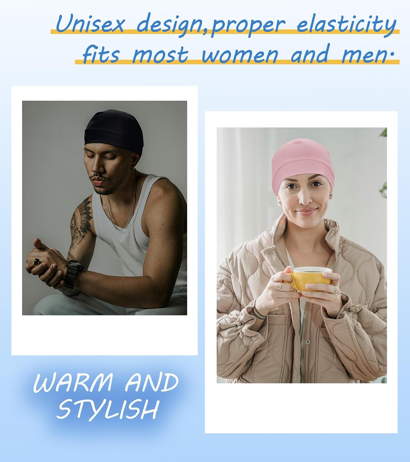 3 Pieces Cotton Skull Caps for Men Women Chemo Headwear Lightweight Beanie Sleeping Cap Helmet Liner