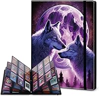 Vista 15 de Rossy Carpeta para tarjetas coleccionables, 9 bolsillos, impermeable, para coleccionar tarjetas, con 360 bolsillos laterales de carga para tarjetas