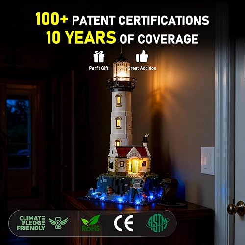 Miniatura 4 de BRIKSMAX Kit de iluminación LED para faro motorizado LEGO-21335 - Compatible con Lego Ideas Building Blocks Model- No incluye el juego de Lego