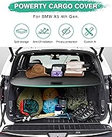 Vista 487 de Powerty Cubierta de Carga para Accesorios Kia Sportage 2023-2025 2026, Textura de Lona Cubierta Retráctil para Maletero Trasero de Carga de Equipaje