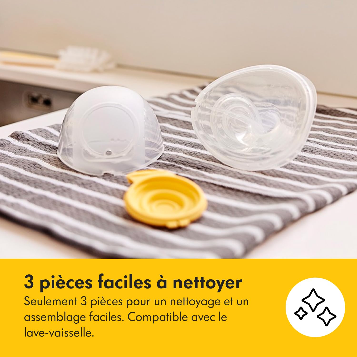 Medela Tire-lait électrique simple Solo Hands-Free, design léger et compact, compatible avec l'application Medela Family