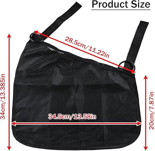 Miniatura 2 de 2 redes universales de carga para cochecito, bolsa de malla de almacenamiento portátil, bolsa organizadora de almacenamiento de cochecito, correas