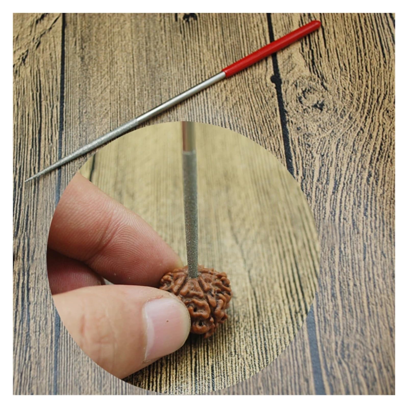 Juego de limas de aguja de diamante de 10 piezas (lima de grano 150 de longitud total de 6 pulgadas)