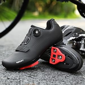 Amazon | [SEROUNY] サイクル spd シューズ ング ロードバイクシューズ