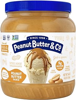 Peanut Butter & Co. Peanut Butter Sauce, for Smoothies Shakes & Ice Cream (1 Pack), Peanut Butter, 64 Oz