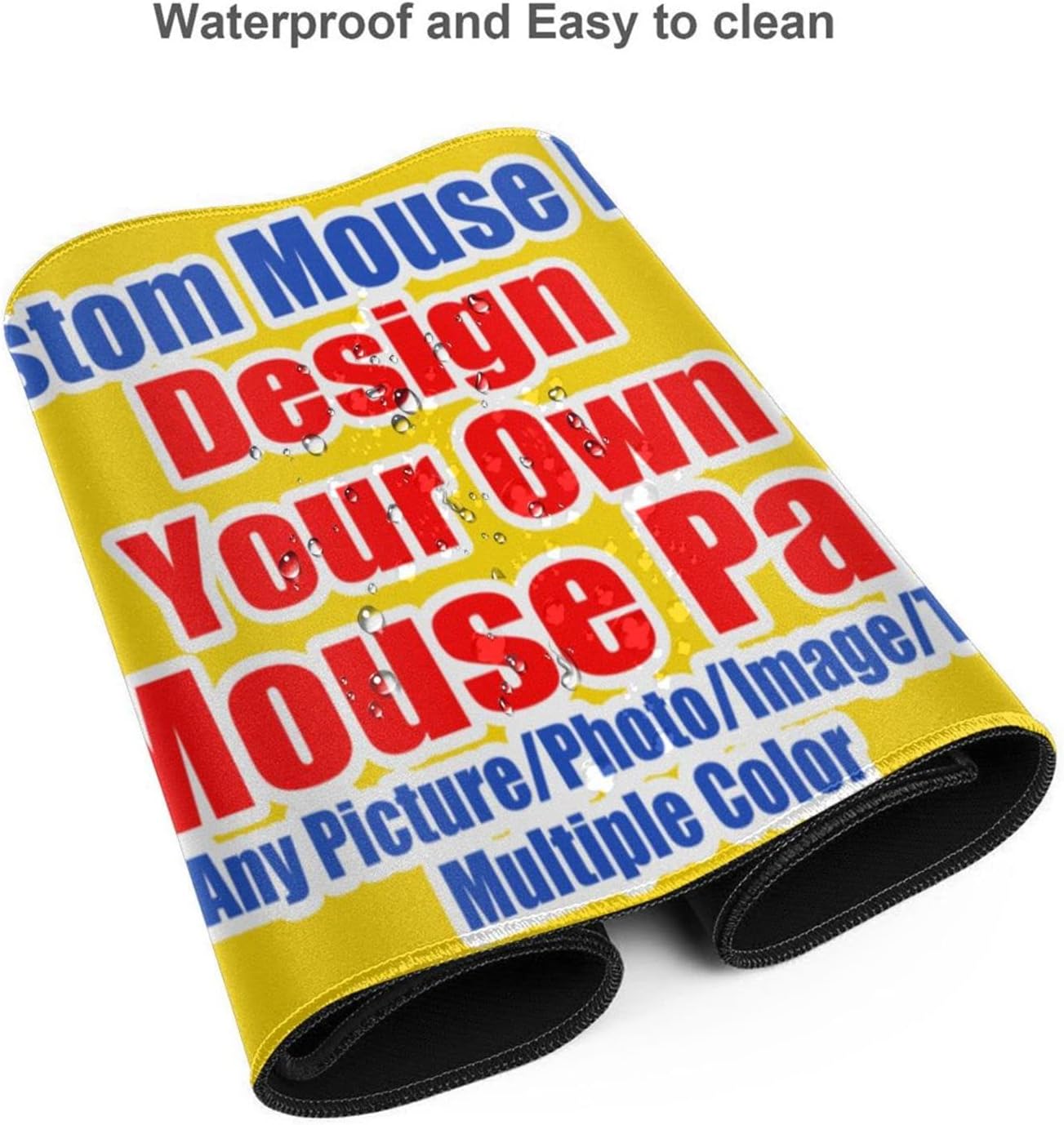 35.4x15.7 inch Personalized Custom Mouse Pad - Add Pictures, Text, Logo, Design Your Own Customized Mousepad - Gaming Office Mousepad Gold