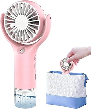 Portable Mist Fan | USB Charging Spray Cooling Blower with 3 Speeds - Portable Water Spray Fan,for Beach Travel Camping Patio Backyard Outdoor Office Sports
