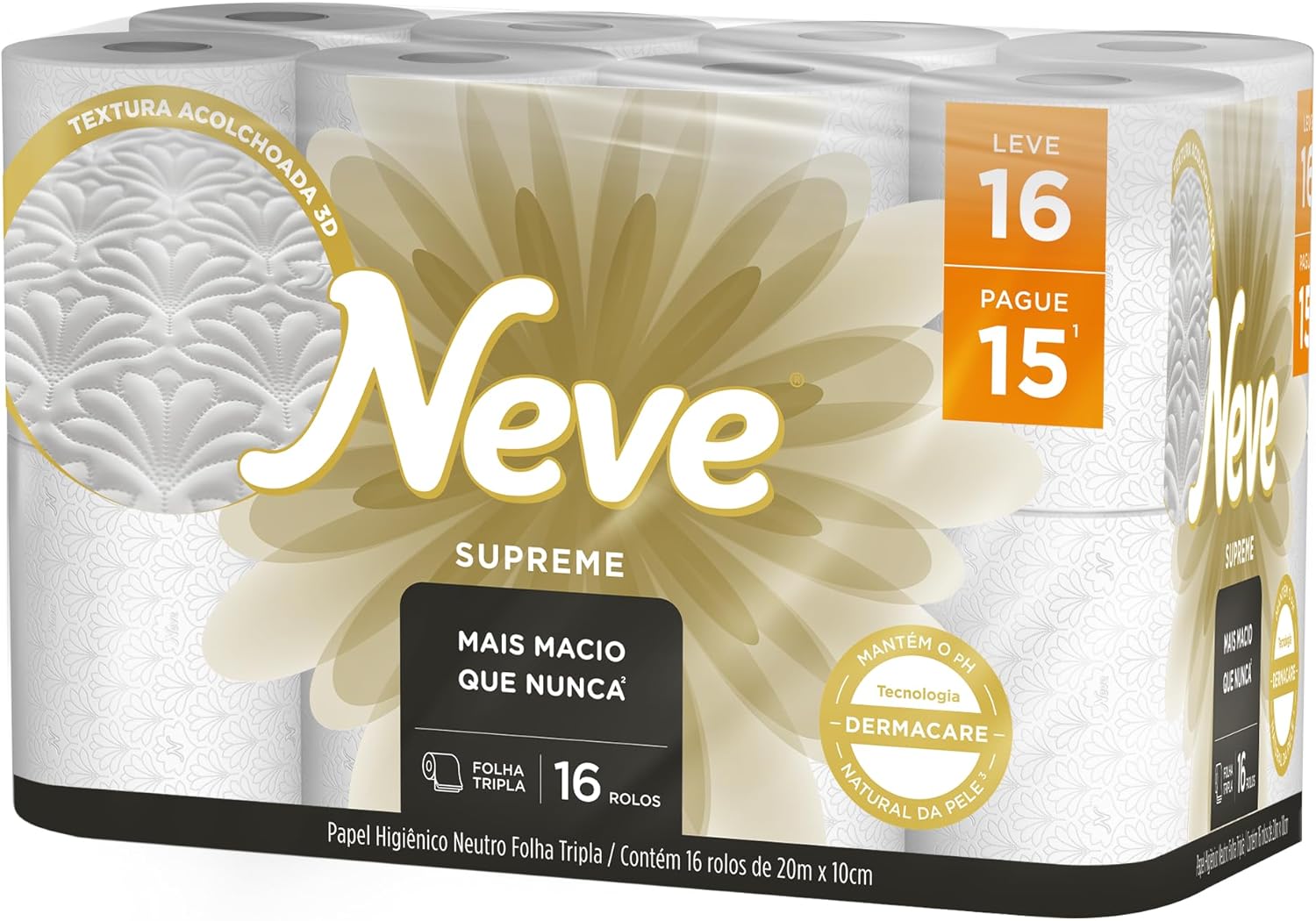 Oferta Online Neve Papel Higiênico Supreme 20M, Leve 16 Folhas 2 71Sw6Kuojql. Ac Sl1500