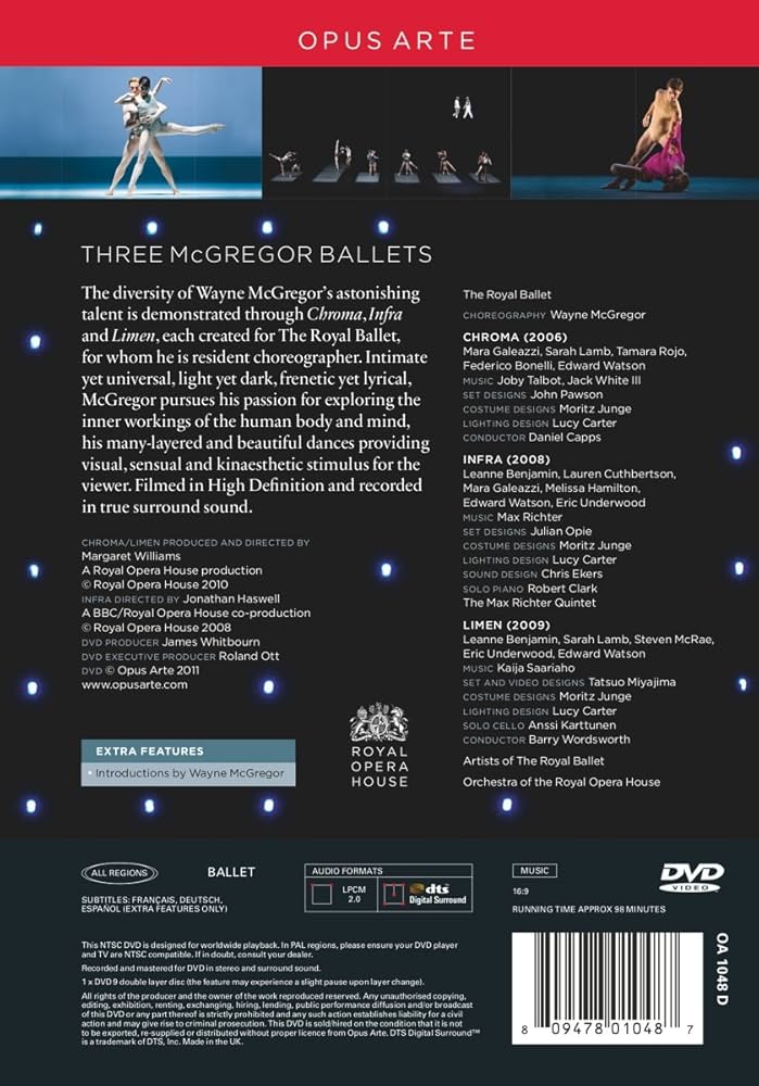 (未使用･未開封品)　Three Ballets By Wayne Mcgregor [DVD] [Import] tu1jdyt Three Ballets by Wayne McGregor [New Blu-ray] 809478070832| eBay