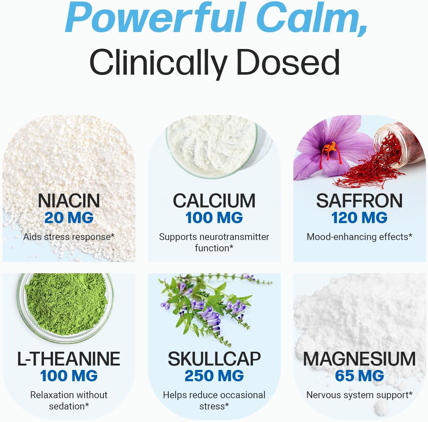 Life Happns Calm & Mood Support for Adults – Doctor-Formulated with Saffron, Magnesium, L-Theanine & Skullcap for Stress Relief & Emotional Balance | Non-Drowsy Natural Relaxation Supplement - Image 6