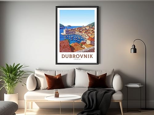 Miniatura 5 de Dubrovnik Croatia Travel Poster Ilustración de Dubrovnik Impresión de Dubrovnik Impresión de Croacia Póster de Dubrovnik Pintura de Dubrovnik