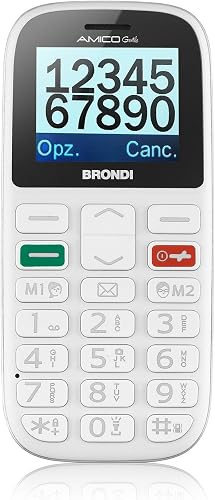 Brondi Amico Gentile Telefono Cellulare  Bianco