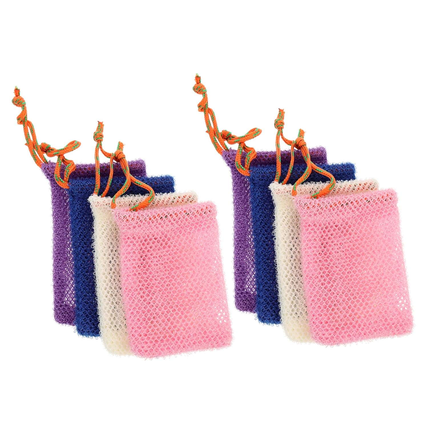 FRCOLOR 16pcs Soap Foaming Net Pouch for Bathing Mesh Bags for Creating Bubbles and Storing