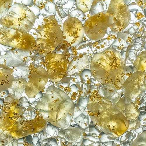 Miniatura 9 de VitaJuwel Via Imeria La reina con obsidiana granate topacio imperial cuarzo transparente y oro de 24 quilates