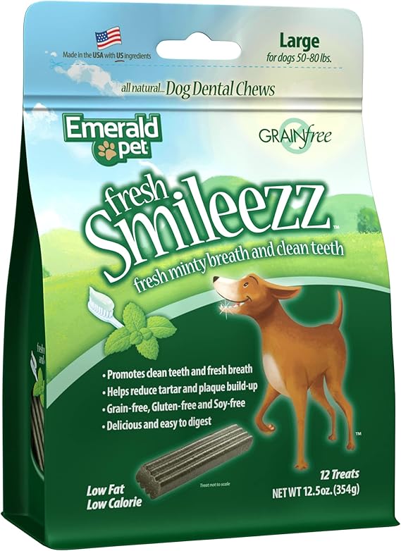 Emerald Pet Fresh Smileezz Dog Dental Treats — Tasty and