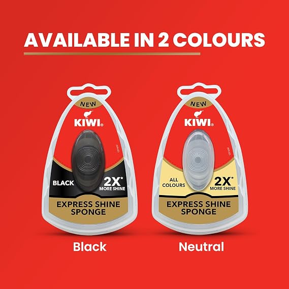 KIWI Express Shine Instant Sponge Shoe Polish , 5ml Wax Leather