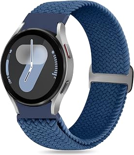 Enkic Geflochtenes Armband Kompatibel Mit Samsung Galaxy Watch 7/6/5/4/FE 40mm 44mm, 5 Pro 45mm, 6 Classic, 4 Classic - Elastisches Uhrenarmband Sport Ersatzarmband für Herren Damen