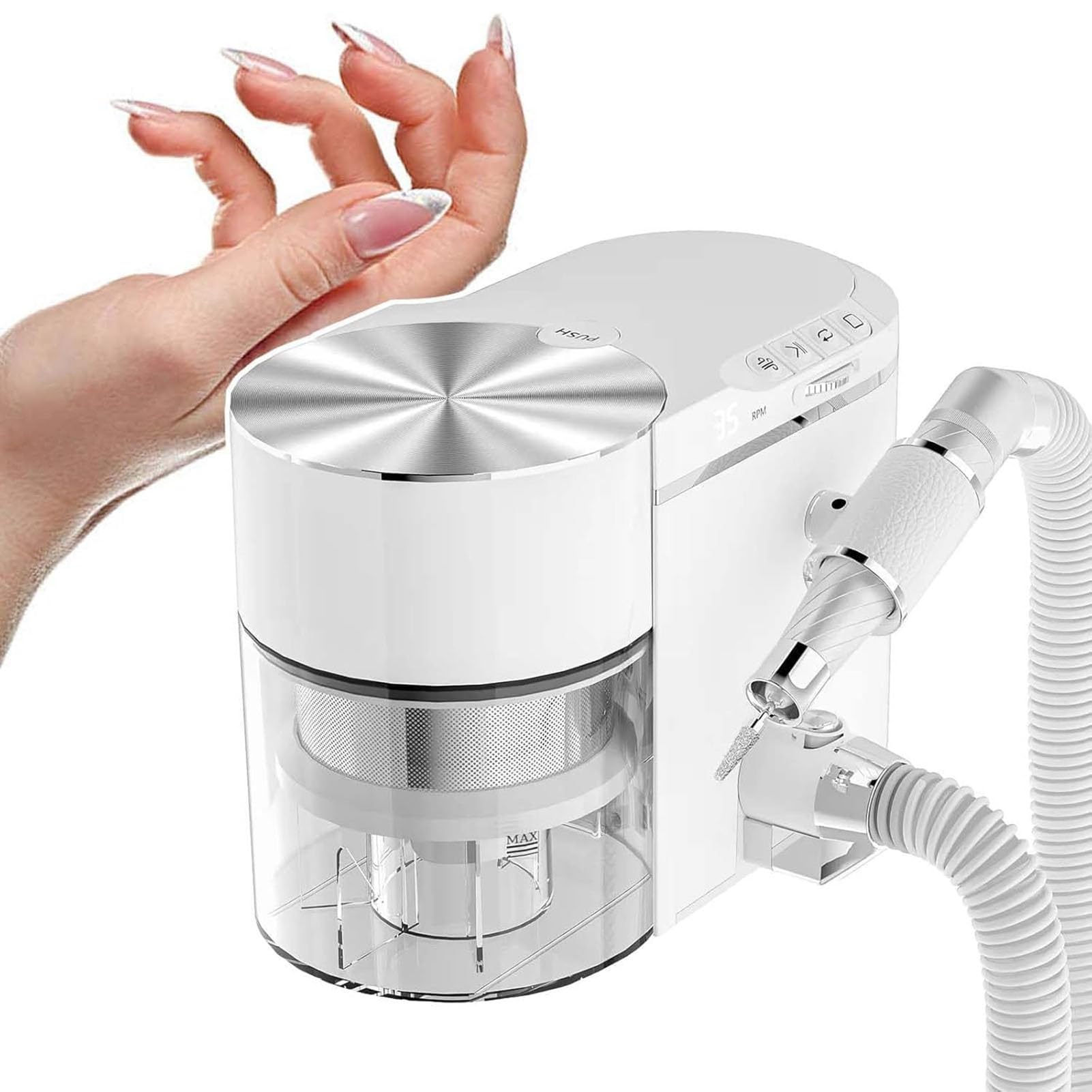 Lima de uñas eléctrica 2 en 1, 30000 RPM, para salones de belleza y uso