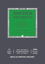 Arches Aquarelle 100% Fine 300 g Glued Pad A3 12 sheets Natural White