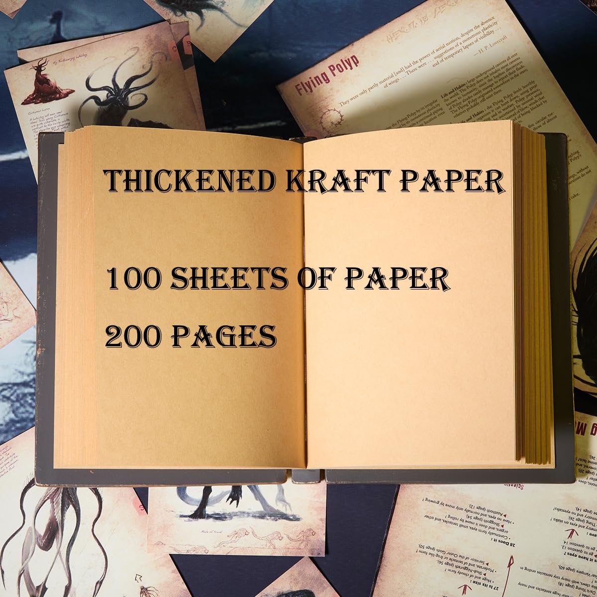 Cthulhu Notebook Premium 3D Solido Rilievo Libro Libero Taccuino Stile Retro Diario Mistico Regalo di Compleanno Copertina rigida Sketchbook Copertina rigida Pittura Scrittura Diario Da Tavolo