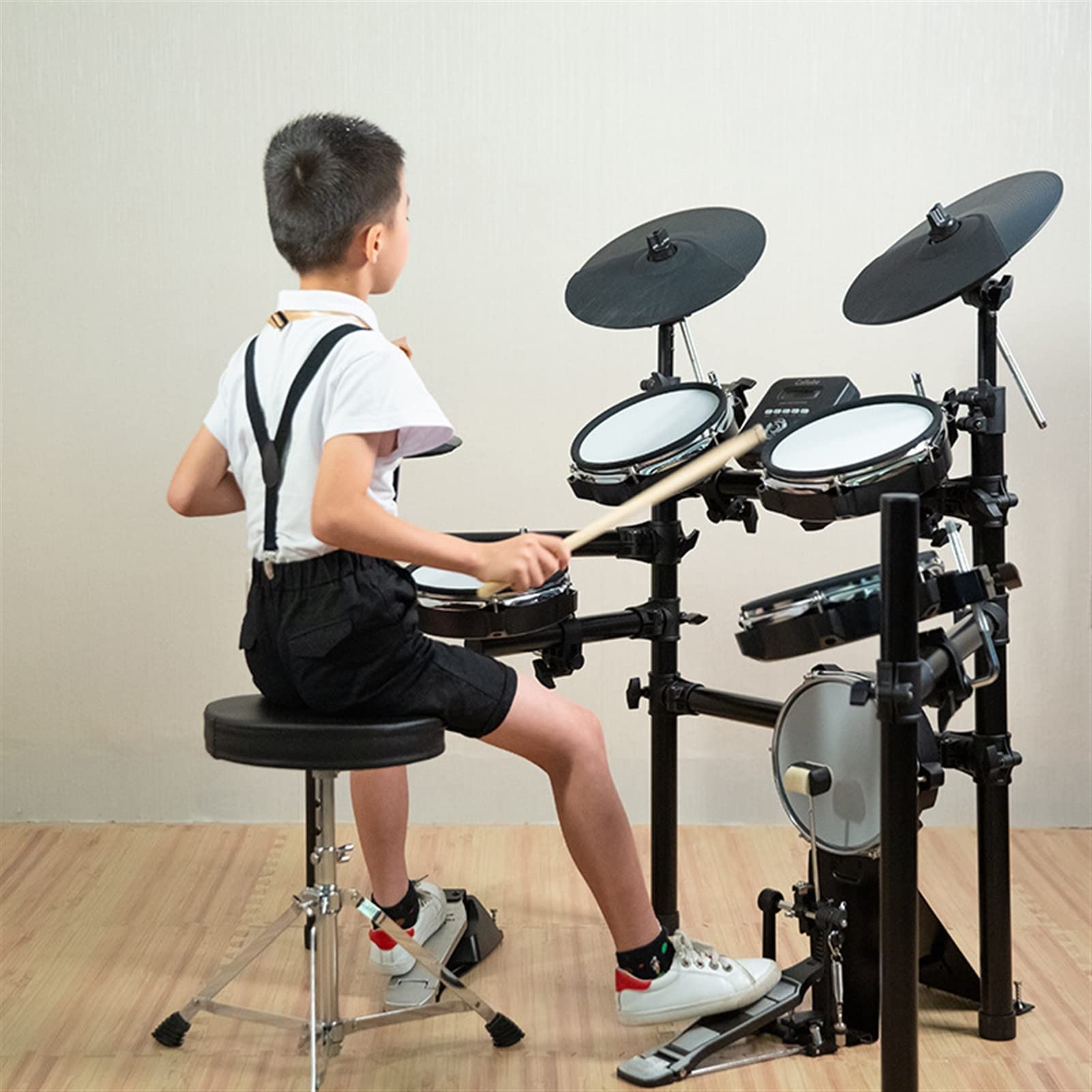 strumento a batteria elettronica Set Di Tamburo Di Superficie Totale Tamburo Elettronico Set Di Pratiche Professionali Per La Pratica Domestica (Color : 01)