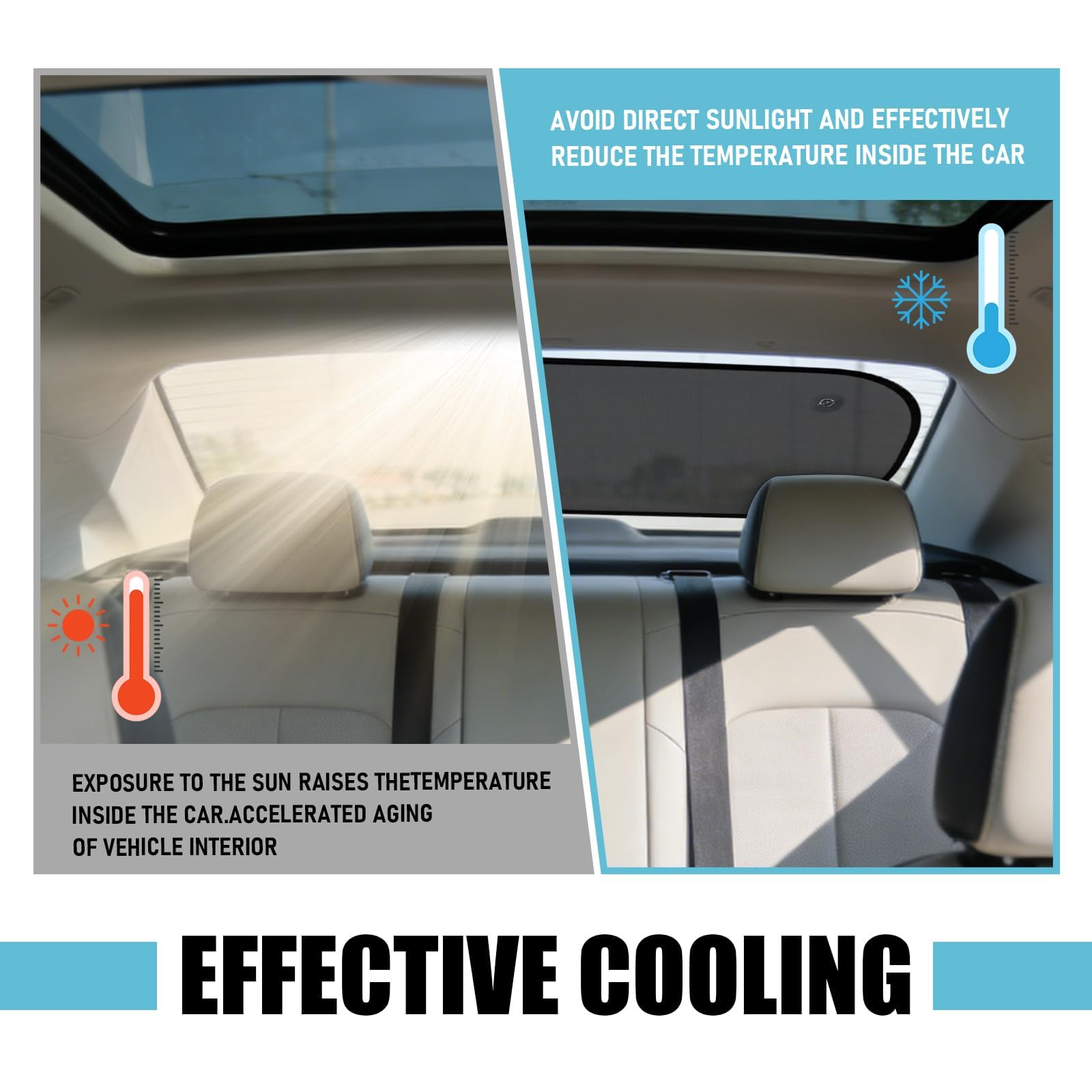 Parasol Coche Trasero para Dacia Sandero Stepway, Protector Solar Ventana Trasera, Protección UV Enfriamiento Efectivo,Protección Interior Coche