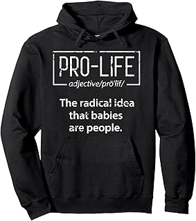 Pro Life Definition Vintage Baby Love Christian Conservative Pullover Hoodie