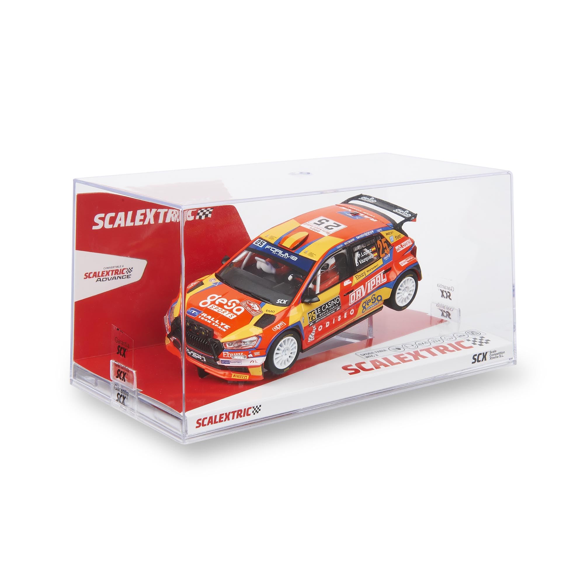 SCALEXTRIC - Vehículo de Carreras Classic - Coche Slot - Escala 1:32 (Skoda Fabia WRC2 - Pepe López) — view 4