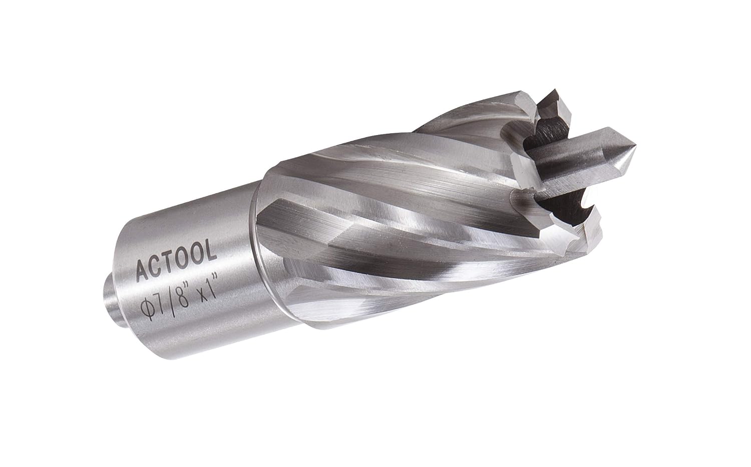 7/8" Diameter × 1" Depth of Cut HSS ANNULAR Cutter with 3/4'' Weldon Shank