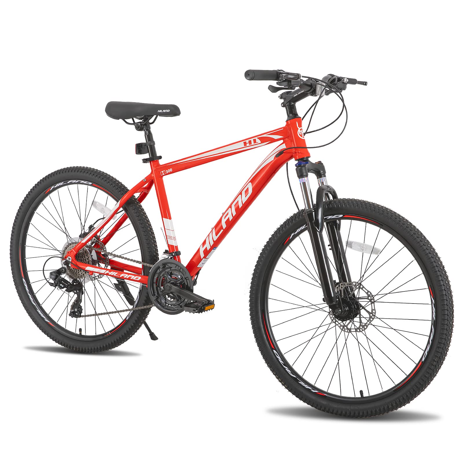 Amazon | HH HILAND 26インチ メンズ マウンテンバイク、21速ドライブ 