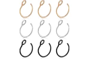 Fake Lip and Nose Ring Set