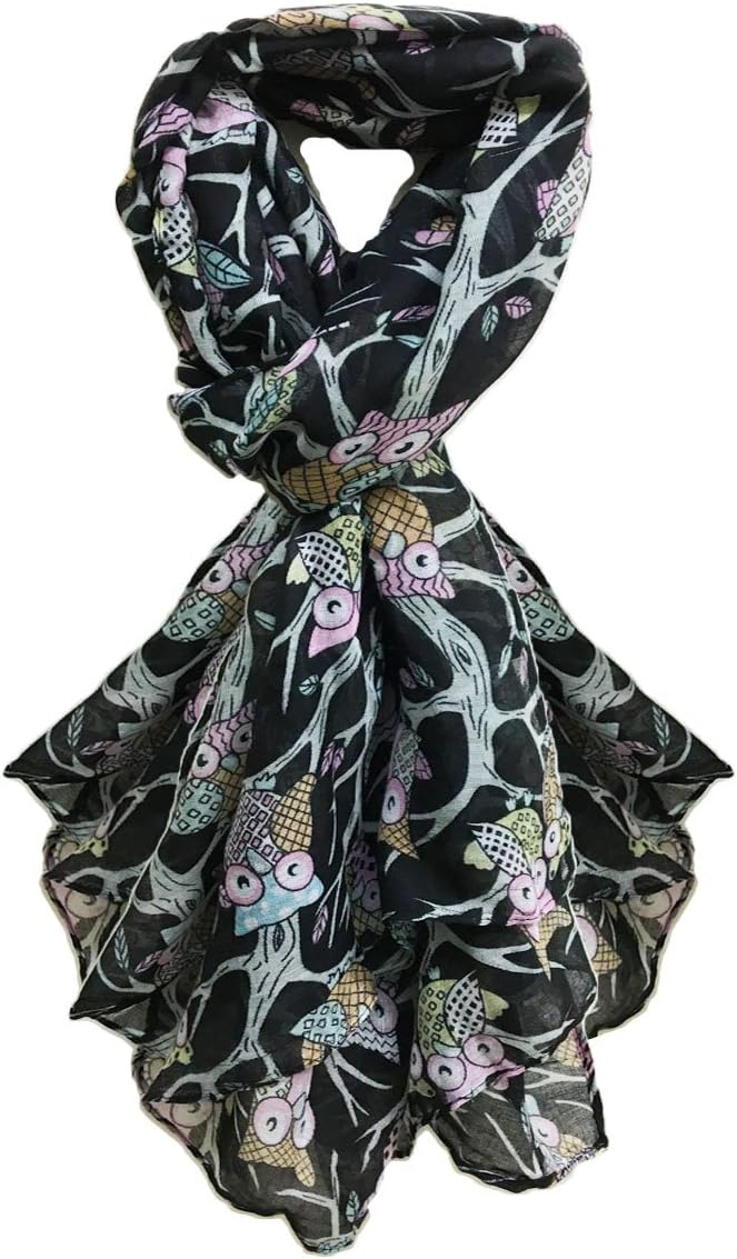 UK SELLER!!! Extensive range of Celebrity Style Ladies Long Scarves, Wraps, Shawls-BLACKOWL