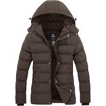 Wantdo Womens Hooded Warm Winter Coat Quilted Thicken Puffer Jacket with Removable Hood